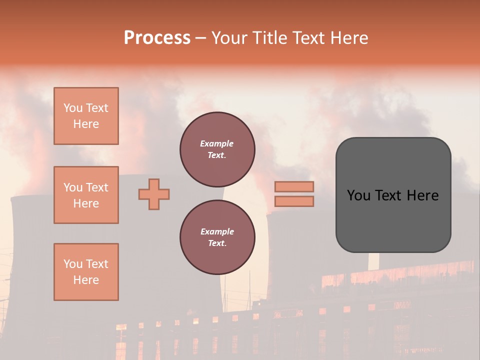 Construction Carbon Silhouette PowerPoint Template