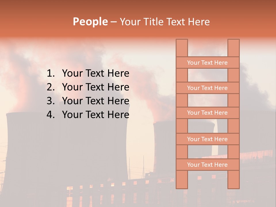 Construction Carbon Silhouette PowerPoint Template