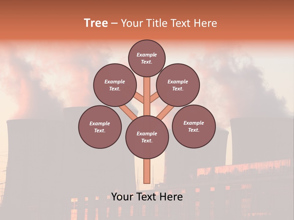 Construction Carbon Silhouette PowerPoint Template