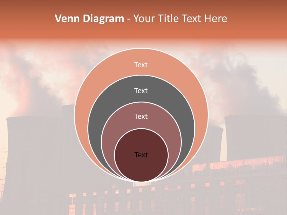 Construction Carbon Silhouette PowerPoint Template