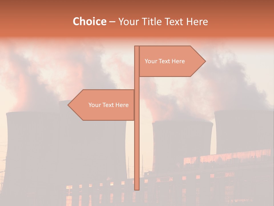 Construction Carbon Silhouette PowerPoint Template