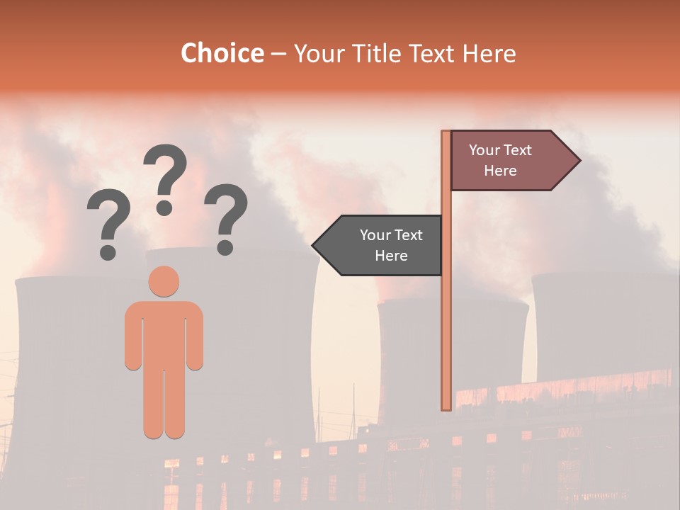 Construction Carbon Silhouette PowerPoint Template