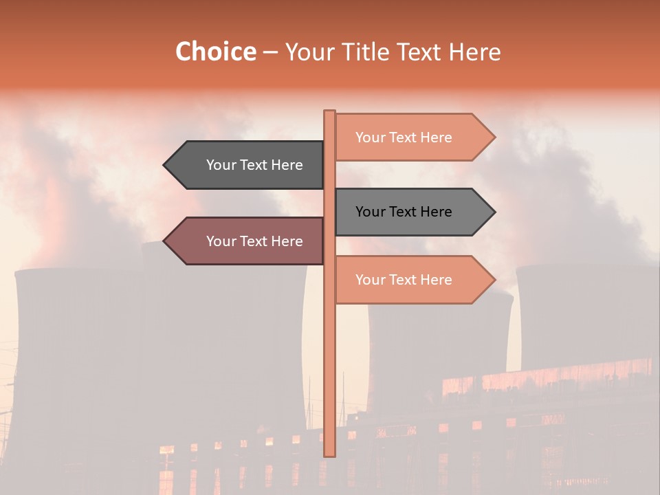 Construction Carbon Silhouette PowerPoint Template
