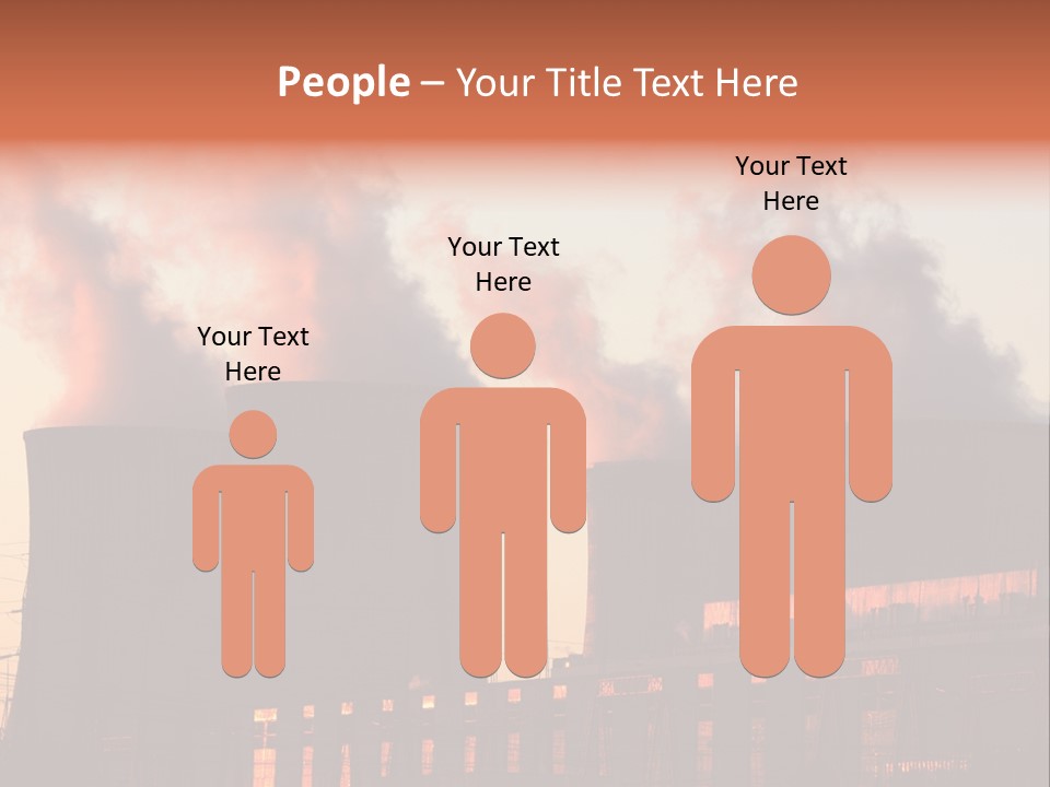 Construction Carbon Silhouette PowerPoint Template