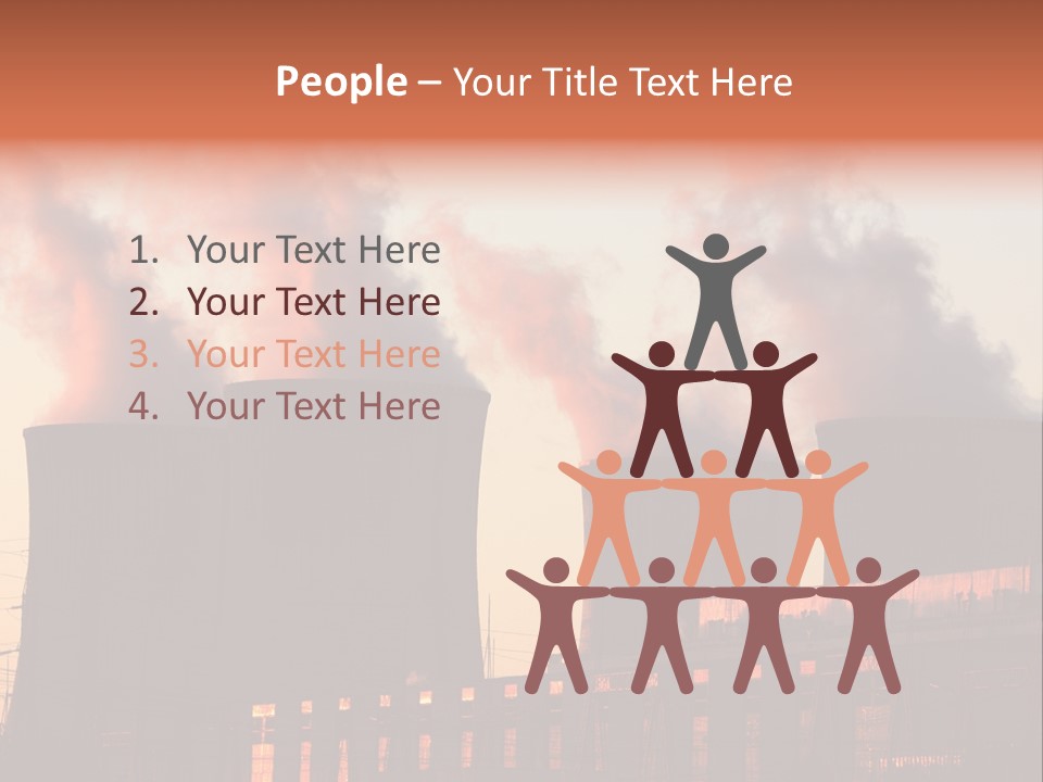 Construction Carbon Silhouette PowerPoint Template