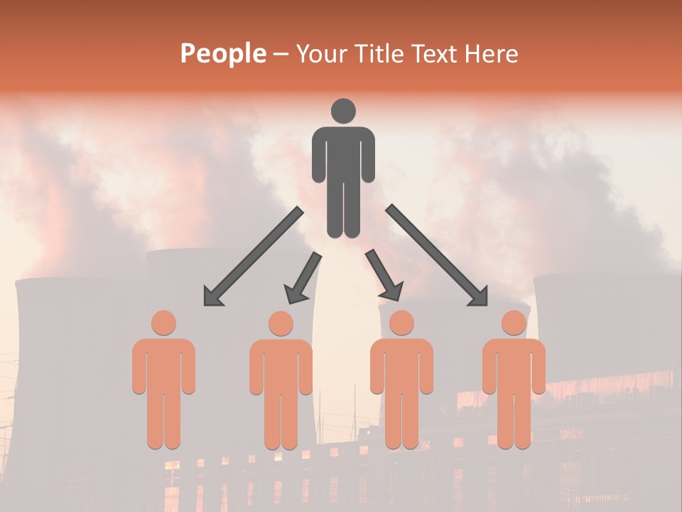 Construction Carbon Silhouette PowerPoint Template