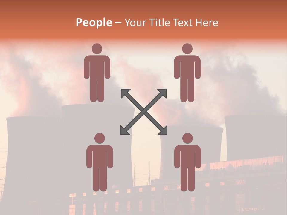 Construction Carbon Silhouette PowerPoint Template
