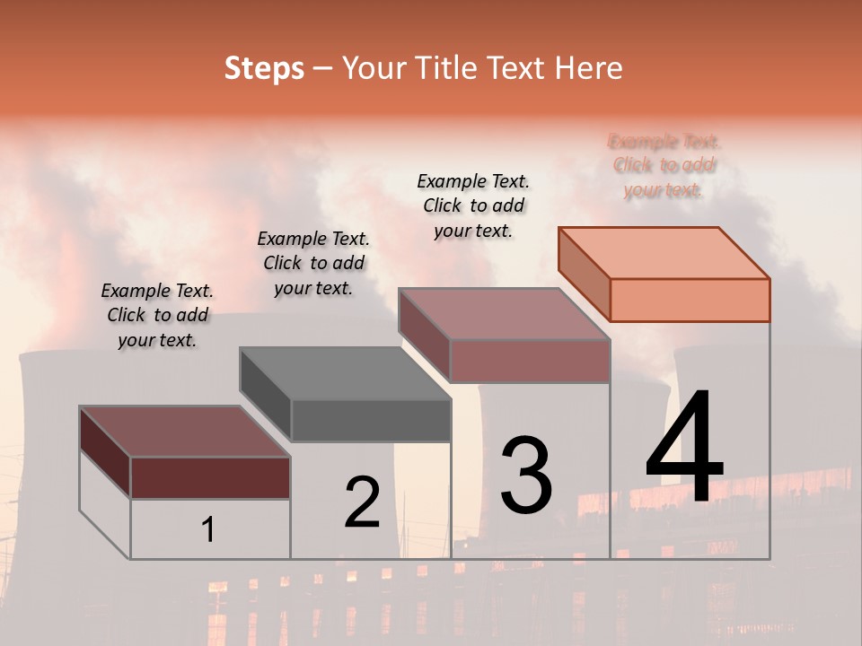 Construction Carbon Silhouette PowerPoint Template