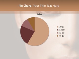 Close Lip Caucasian PowerPoint Template