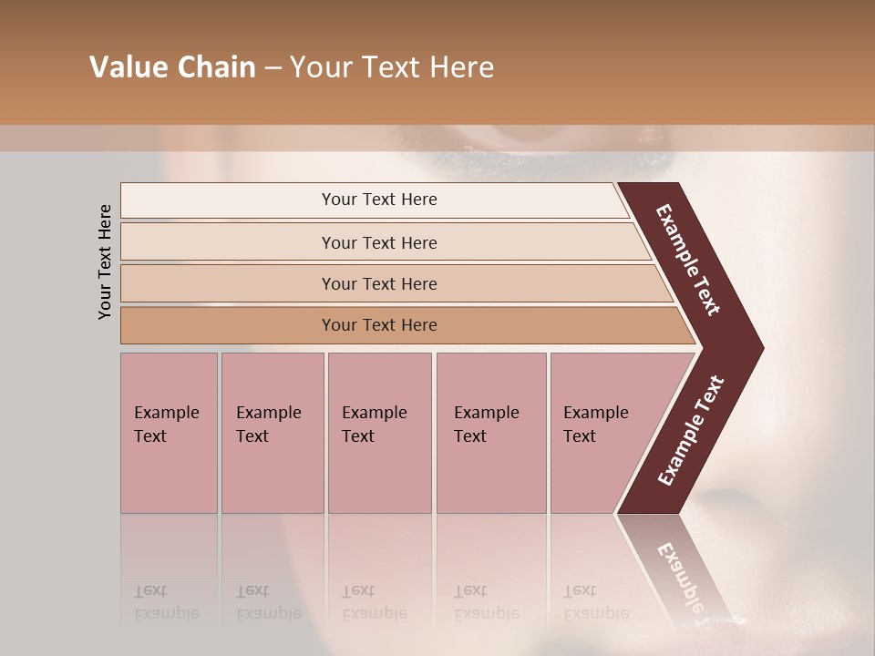 Close Lip Caucasian PowerPoint Template