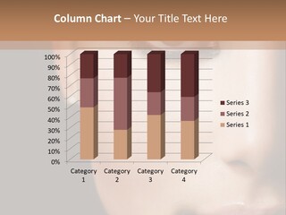 Close Lip Caucasian PowerPoint Template