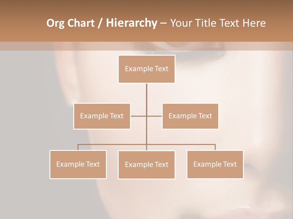 Close Lip Caucasian PowerPoint Template