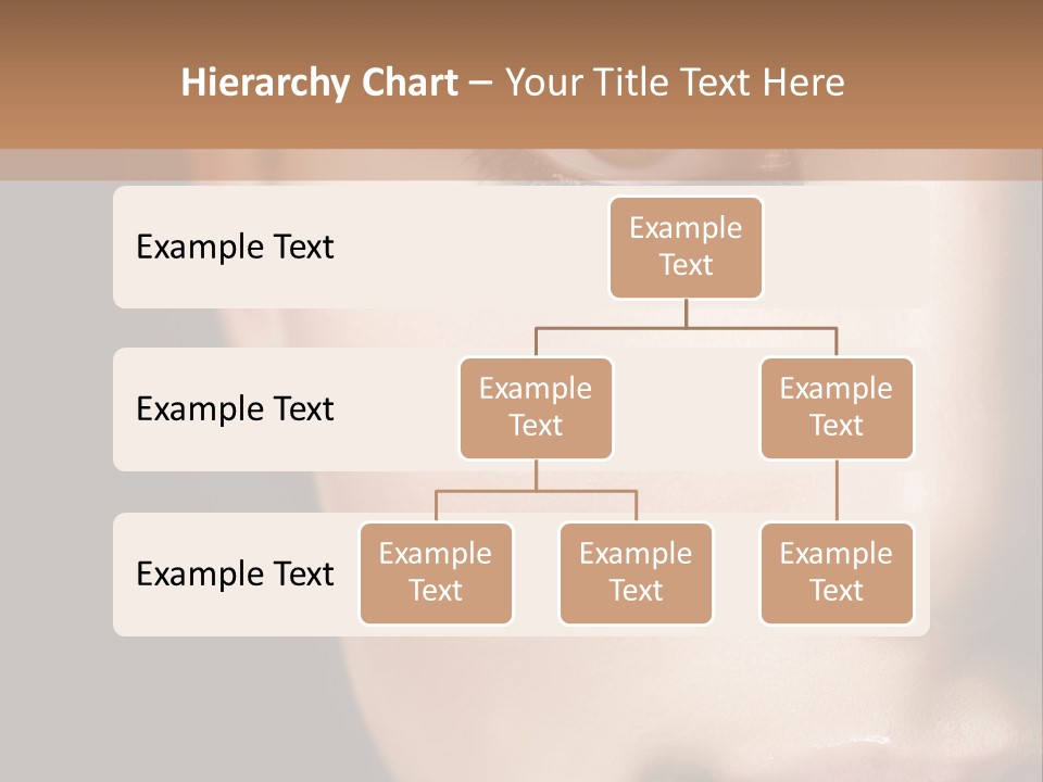 Close Lip Caucasian PowerPoint Template