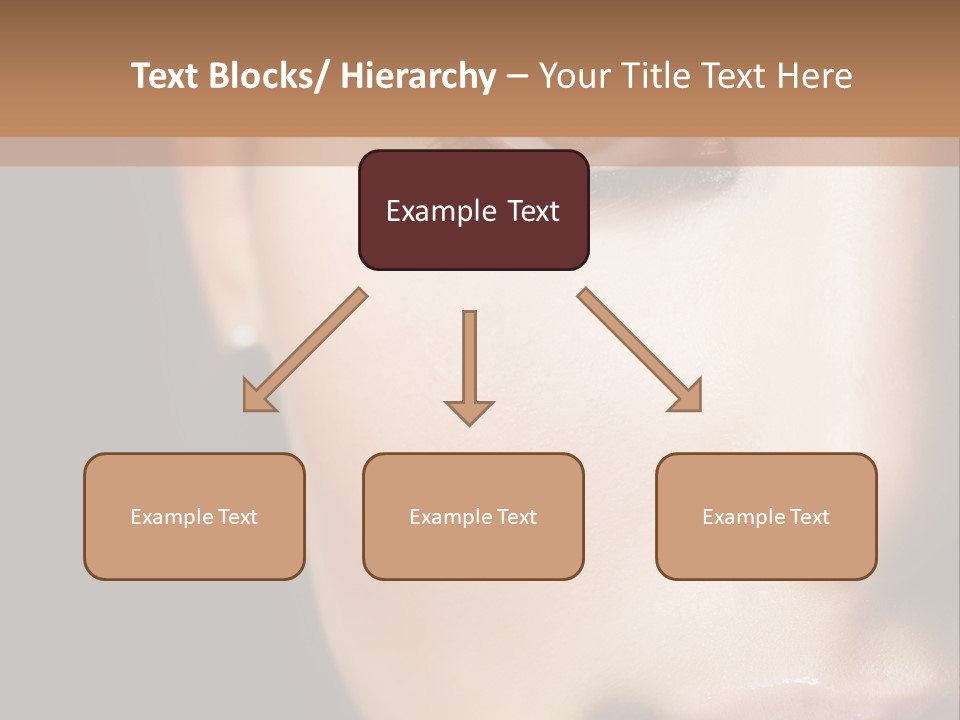 Close Lip Caucasian PowerPoint Template
