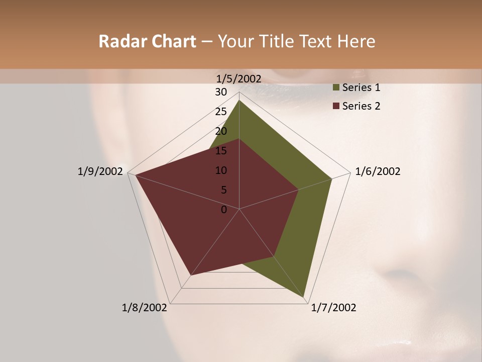 Close Lip Caucasian PowerPoint Template