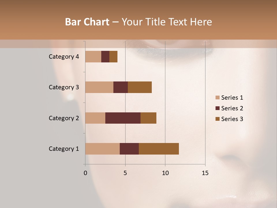 Close Lip Caucasian PowerPoint Template