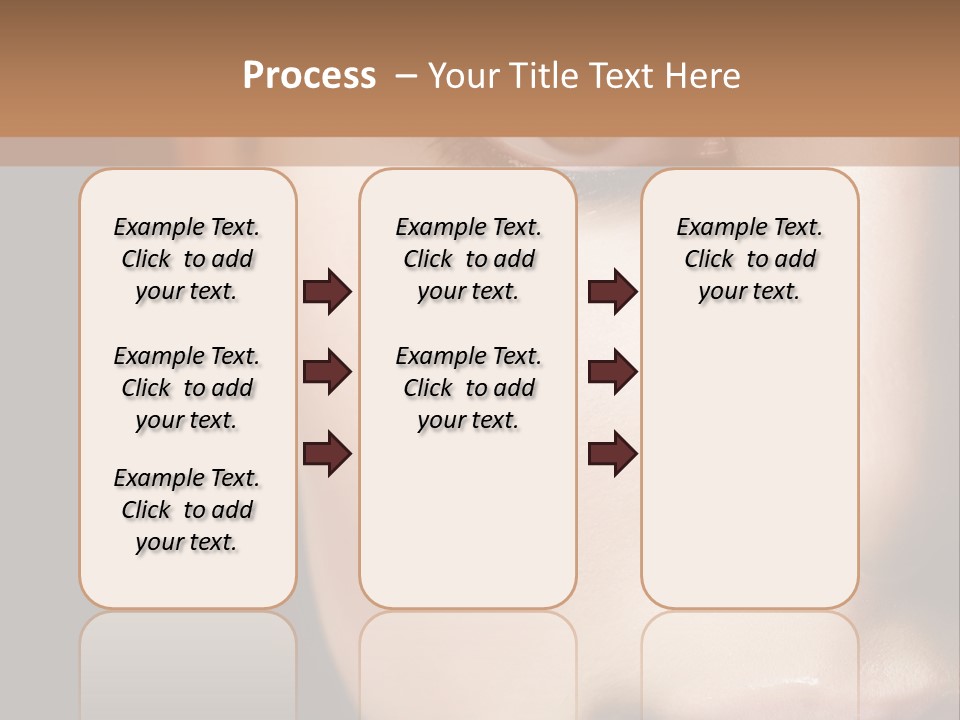 Close Lip Caucasian PowerPoint Template