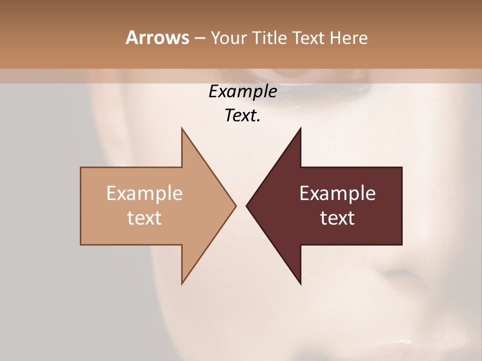 Close Lip Caucasian PowerPoint Template