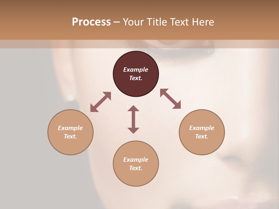 Close Lip Caucasian PowerPoint Template