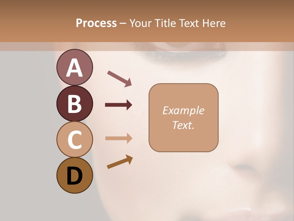 Close Lip Caucasian PowerPoint Template