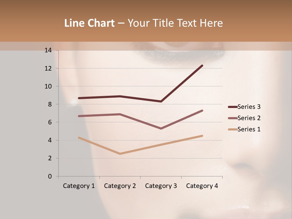 Close Lip Caucasian PowerPoint Template
