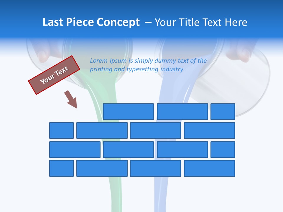 Hand Container Pouring PowerPoint Template