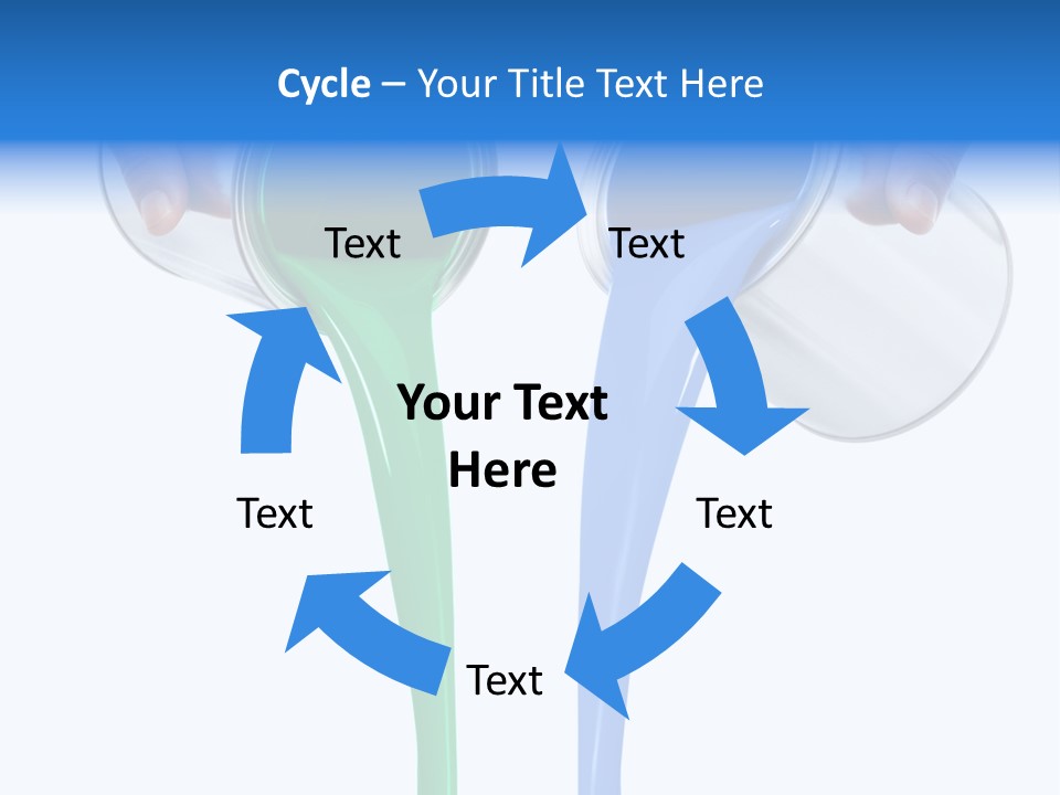 Hand Container Pouring PowerPoint Template