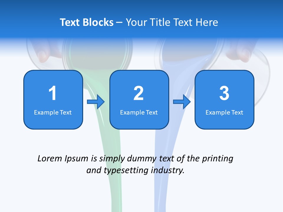 Hand Container Pouring PowerPoint Template