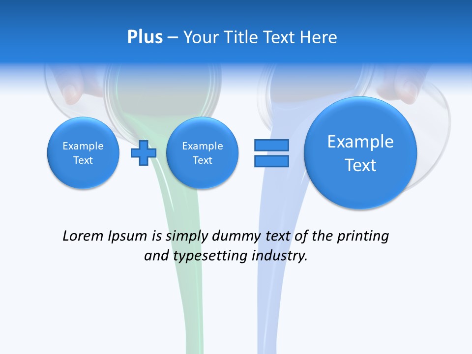 Hand Container Pouring PowerPoint Template