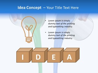 Hand Container Pouring PowerPoint Template
