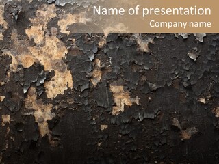 Surface Peeled Destroyed PowerPoint Template