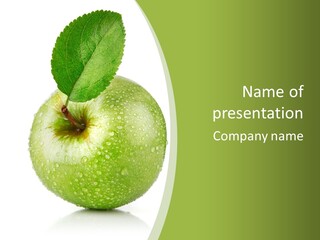 Health Vegetarian One PowerPoint Template