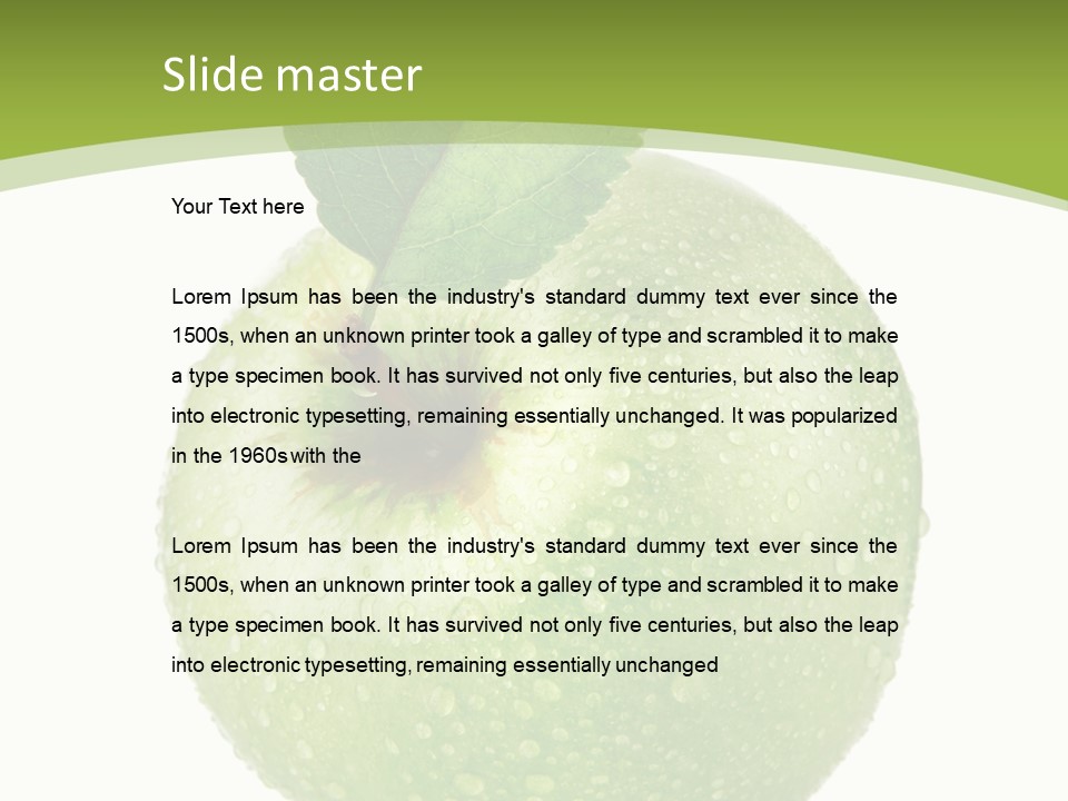 Health Vegetarian One PowerPoint Template