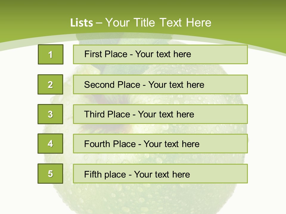 Health Vegetarian One PowerPoint Template