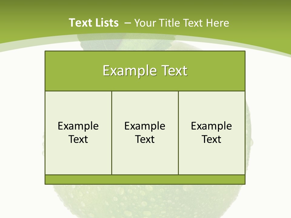 Health Vegetarian One PowerPoint Template