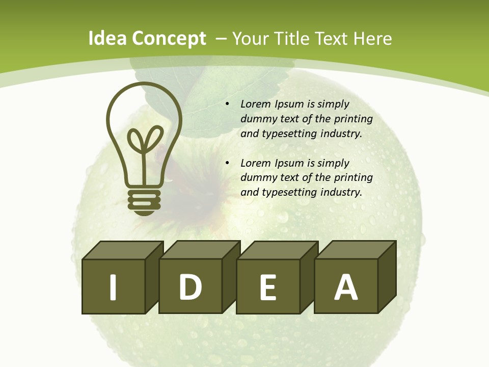 Health Vegetarian One PowerPoint Template