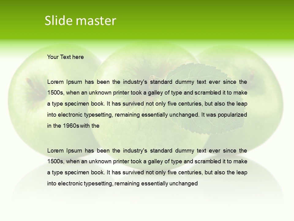 Vitamin Isolated Juicy PowerPoint Template