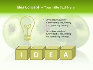 Vitamin Isolated Juicy PowerPoint Template