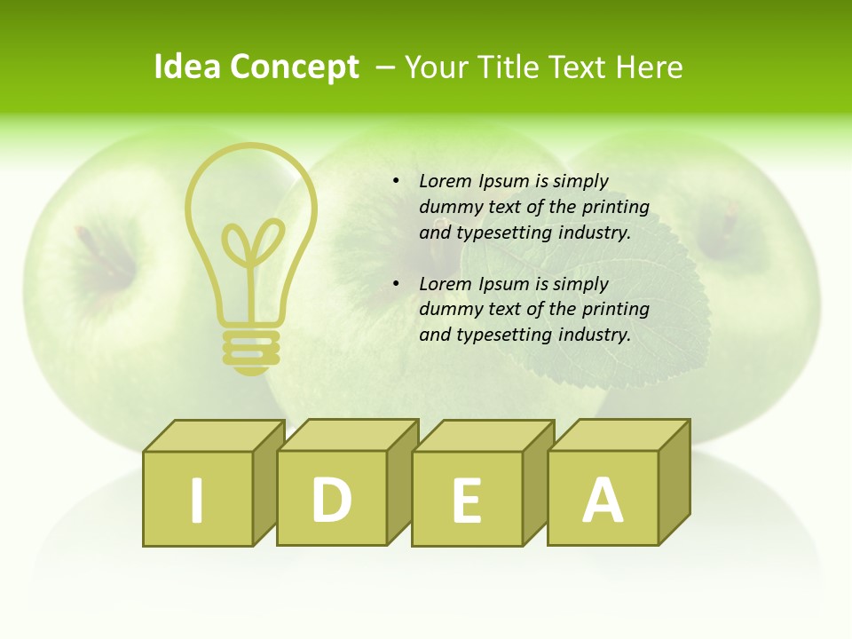 Vitamin Isolated Juicy PowerPoint Template