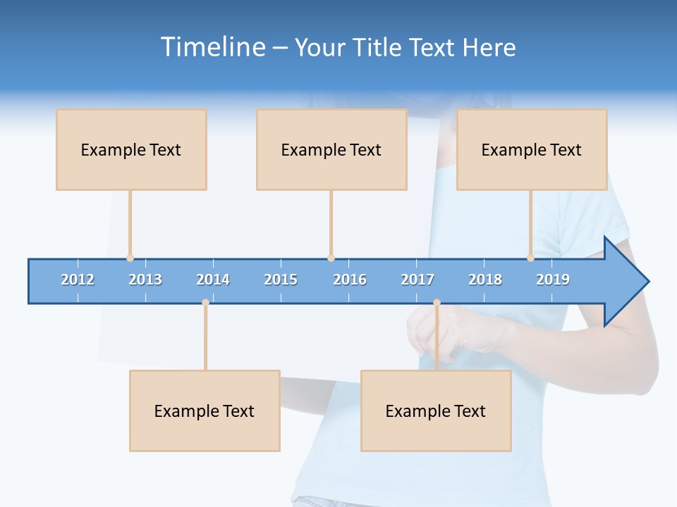 White Close Up Girl PowerPoint Template