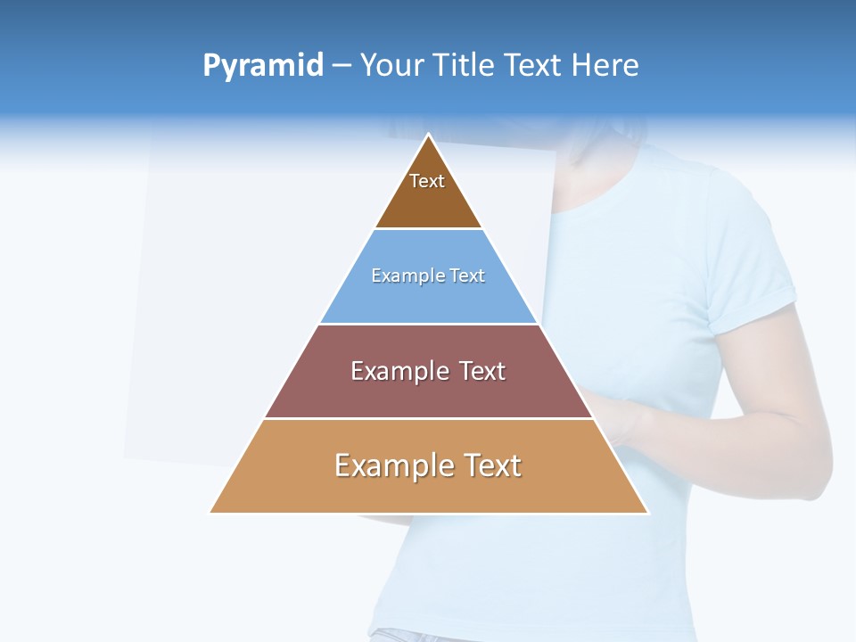 White Close Up Girl PowerPoint Template