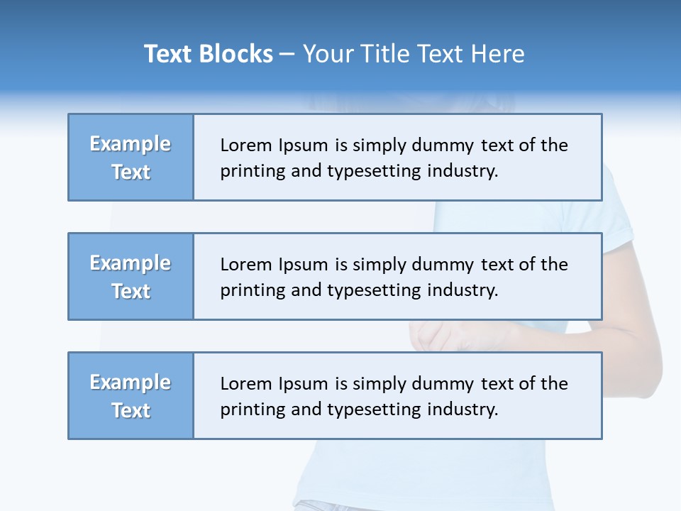 White Close Up Girl PowerPoint Template