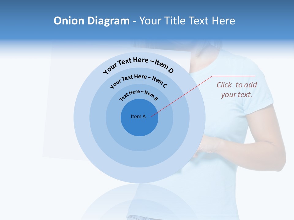 White Close Up Girl PowerPoint Template