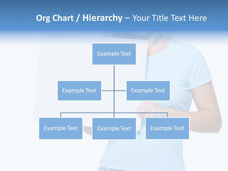 White Close Up Girl PowerPoint Template