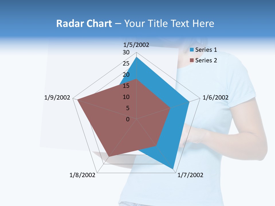 White Close Up Girl PowerPoint Template