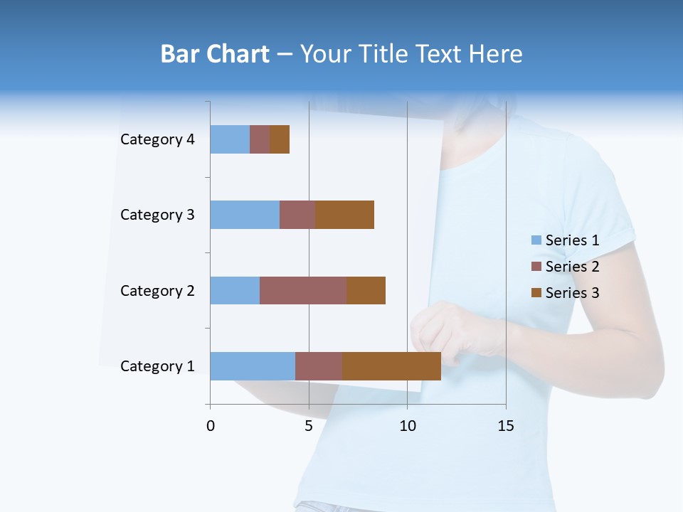 White Close Up Girl PowerPoint Template
