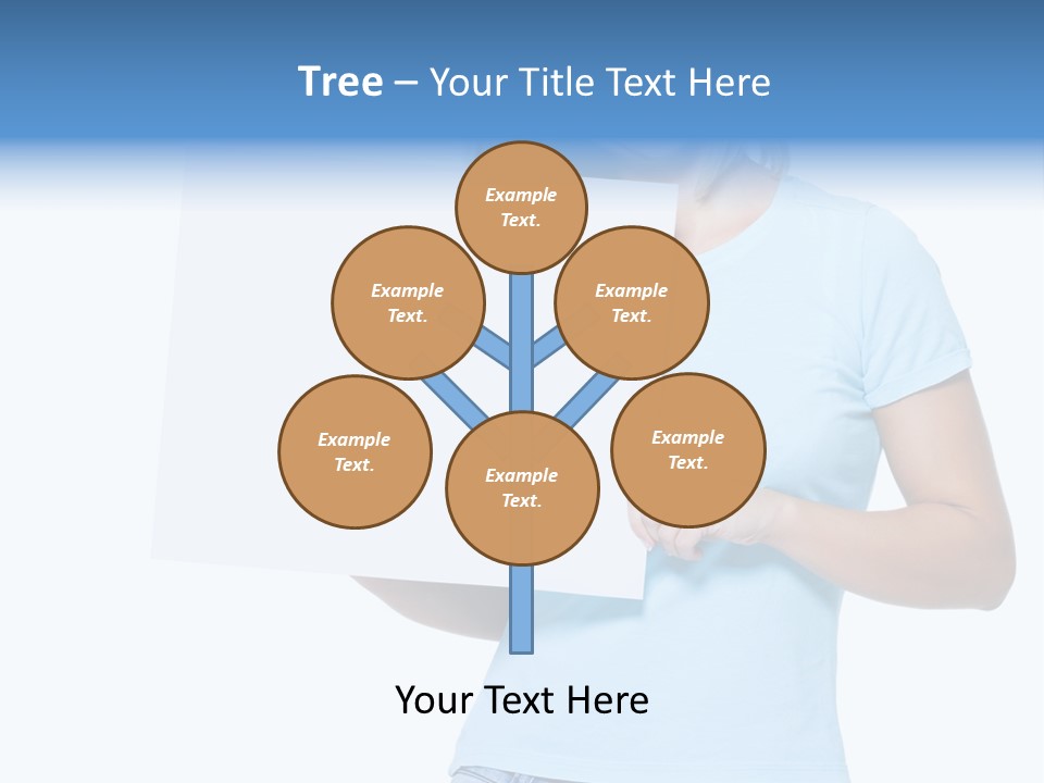 White Close Up Girl PowerPoint Template