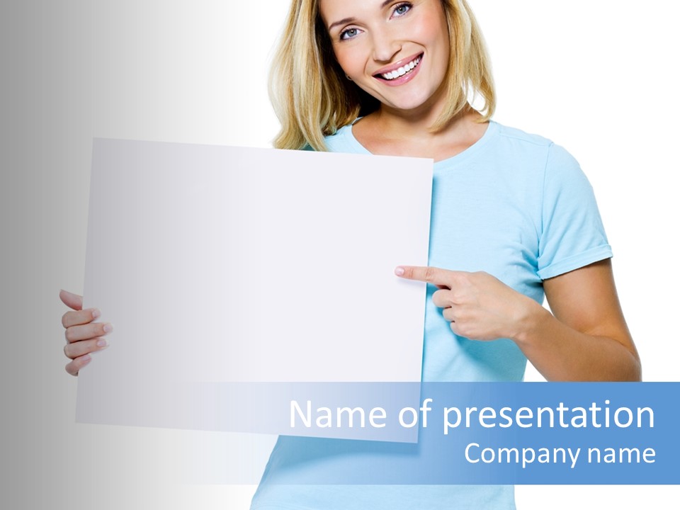 Human Holding Young PowerPoint Template
