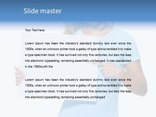 Human Holding Young PowerPoint Template