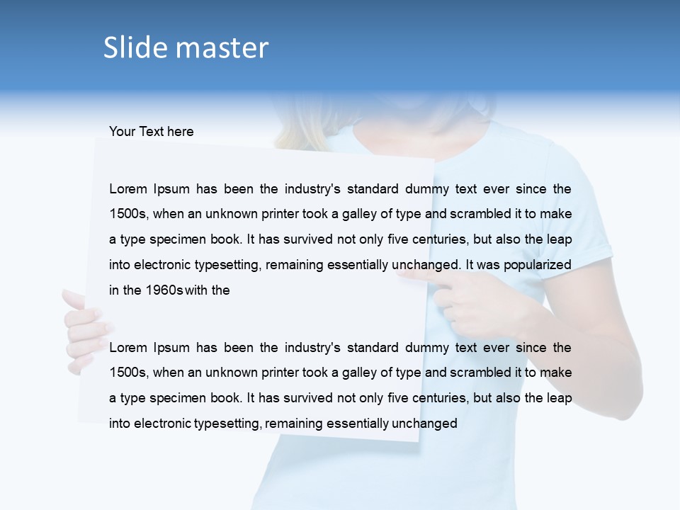 Human Holding Young PowerPoint Template